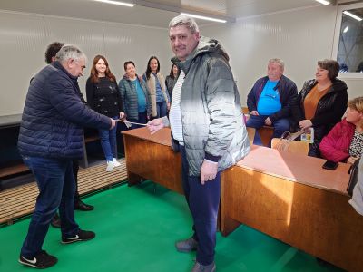 Откриване на реновирания физкултурен салон и новоизградена работилница 3
