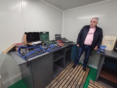 Откриване на реновирания физкултурен салон и новоизградена работилница 4